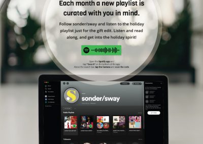 Ads for the 2022 Sonder/Sway Gift Guide